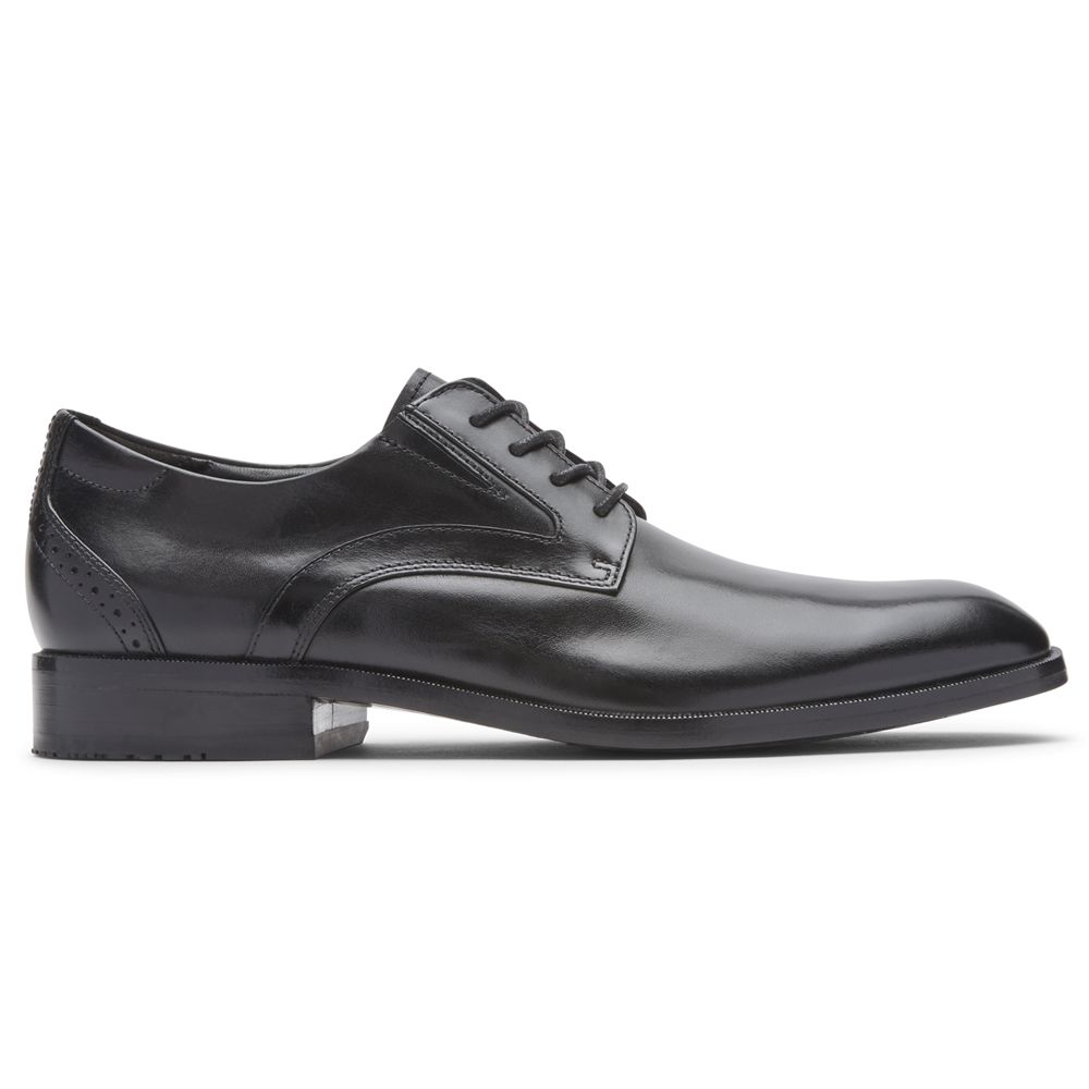 Pantofi Oxford Barbati Rockport Total Motion Office Plain Toe Negrii - Romania 8314-QICJT